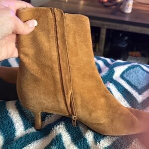 Stuart Weitzman Tan Suede Heeled Boots